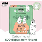 Muumi Baby 4 Maxi 7-14 kg, pannolini bio 46 pz 1×46 pz, pannolini bio