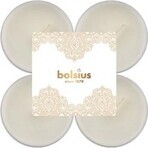 Bolsius Tea Maxi Golden Lace Velas perfumadas Golden Lace 1×8 unidades, velas blancas