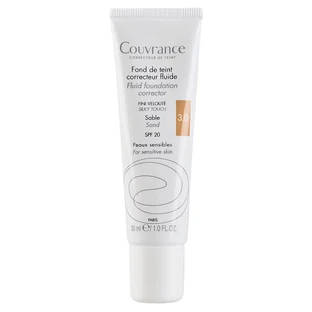 Avene Couvrance Fluid Corrective Foundation, Shade 3, Beige sand, SPF 20, 30 ml, Pierre Fabre