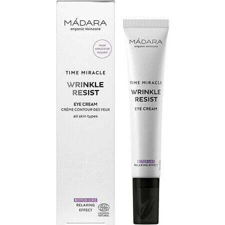 Mádara TIME MIRACLE Crema de ojos alisadora con aplicador 1×20 ml, crema de ojos