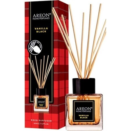 Areon Ah Parfum Sticks Vaniglia Nera 1×50 ml, bastoncino diffusore