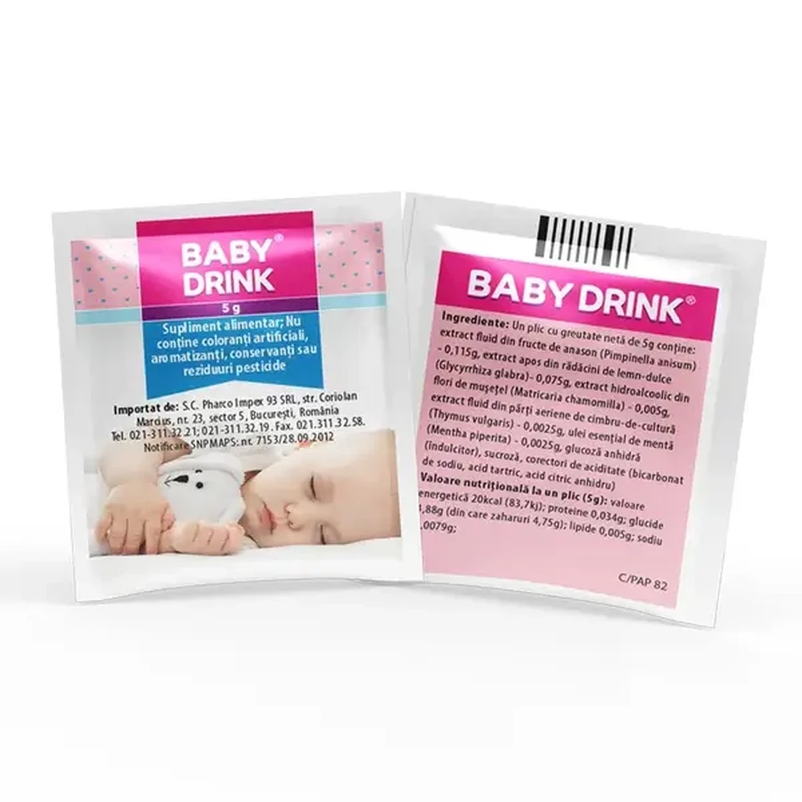 Baby Drink, 12 saszetek, Pharco: ceny i cechy