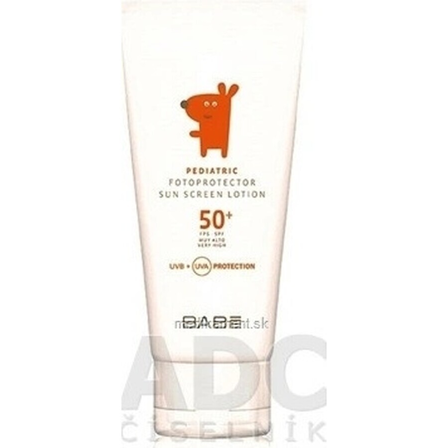 BABE DETS.OP.MILK SPF50+ 100ML CEUMED 1×100 ml, (Loción solar pediátrica)