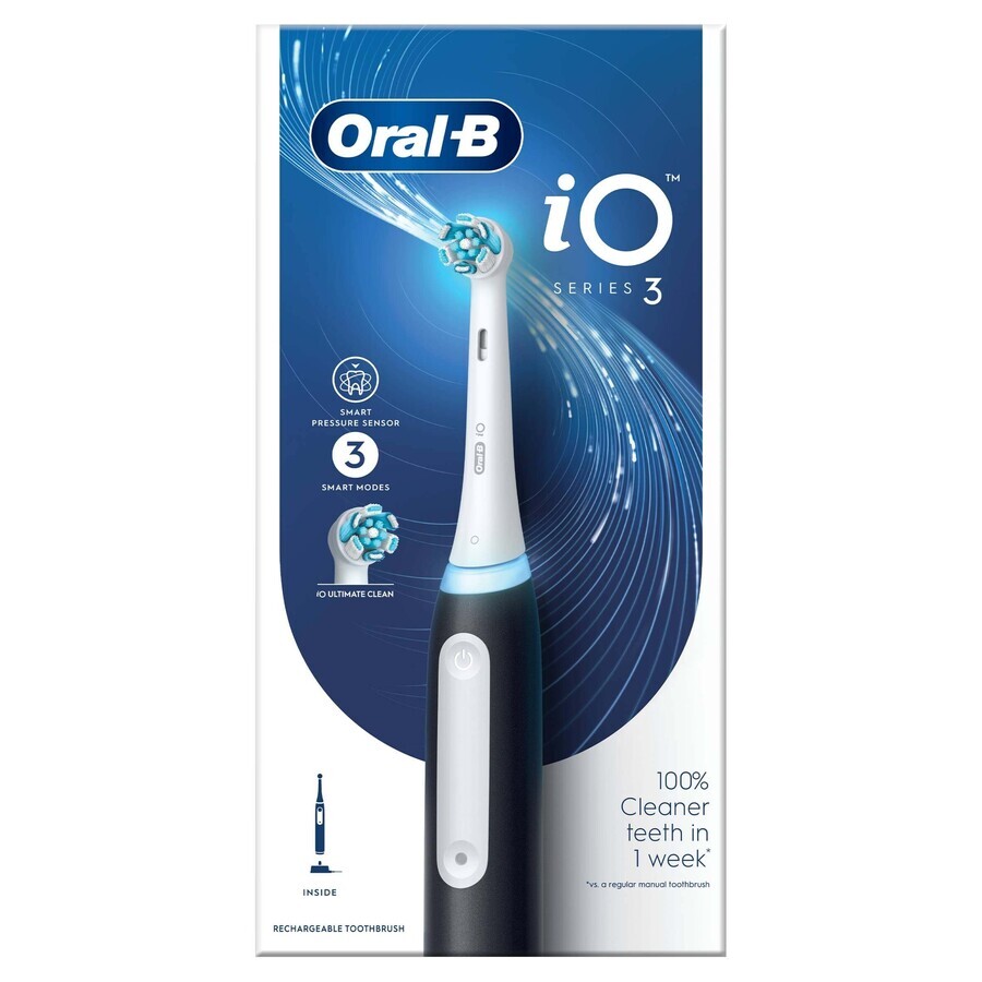 Oral B Oral B EK iO Series 3 Negro 1×1pcs, cepillo de dientes eléctrico