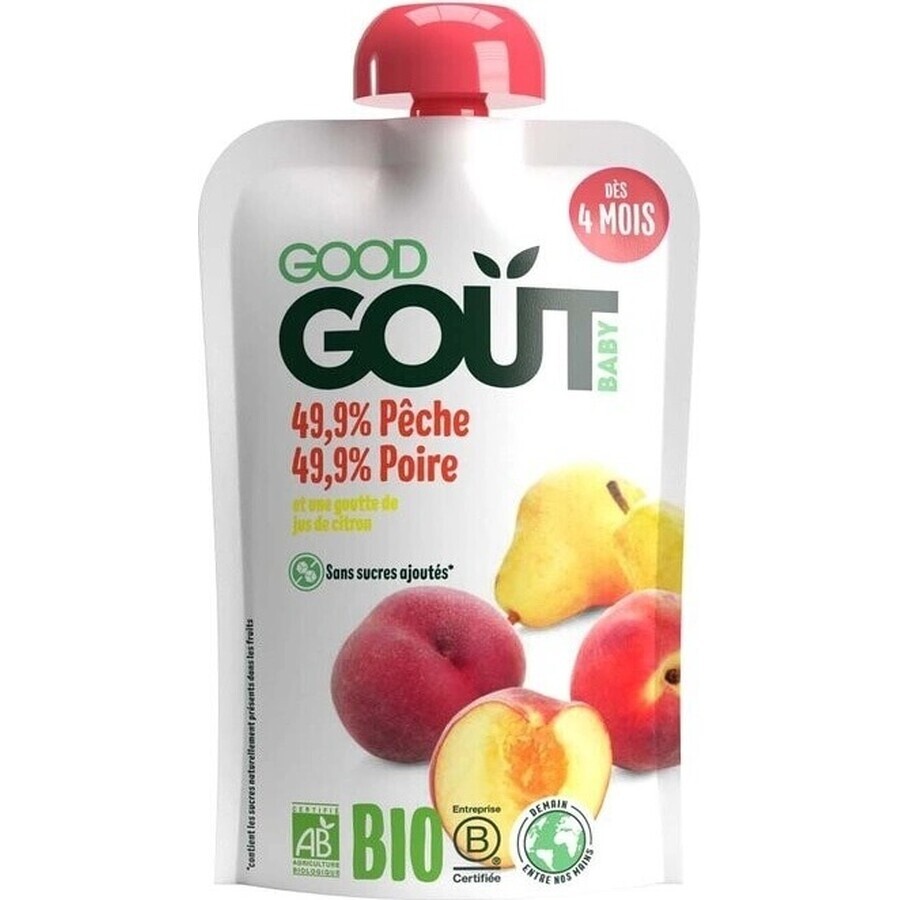 Good Gout Bio Perzik met peer 1×120 g, pocket perzik met peer