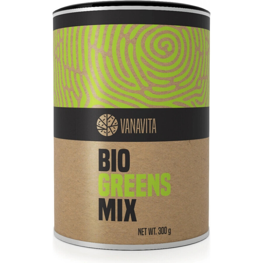 GYMBEAM VANAVITA BIO GREENS MIX 1×300g, amestec verde de superalimente