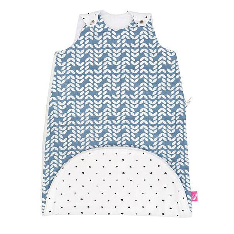 Saco de dormir MOTHERHOOD 2en1 ZIP-A-Round Beige muselina Azul Classics 3-18m 0,5 tog 1×1 ud, saco de dormir