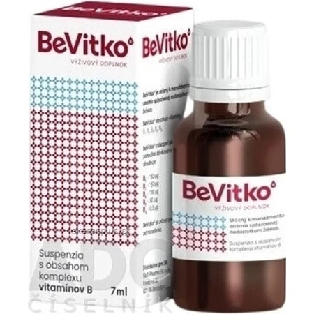 BeVitko 1x7ml, suspensie met vitamine B-complex