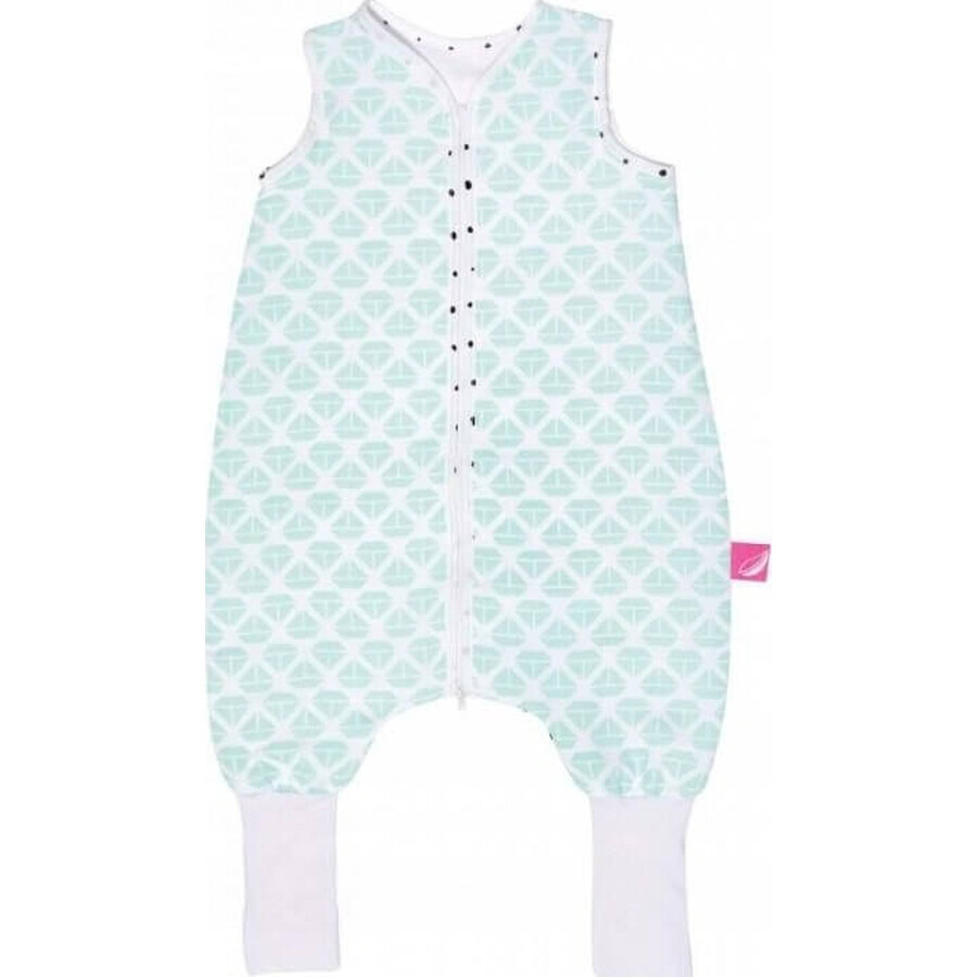 MOTHERHOOD Saco de dormir de muselina con pantalón Mint Boats 1-1,5 r 0,5 tog 1×1 pc