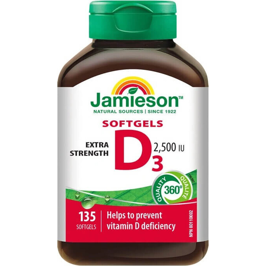 Jamieson Vitamina D3 2500 UI 135 cps 1×135 capsule