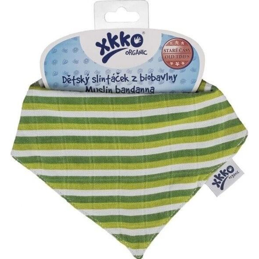 XKKO - Drooling Organic Old Time Green Stripes 1×1 buc