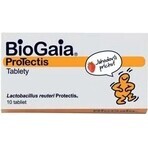 BioGaia ProTectis 1×10 unidades, comprimidos masticables - sabor fresa