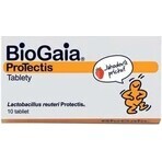 BioGaia ProTectis 1×10 unidades, comprimidos masticables - sabor fresa