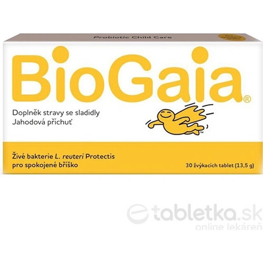 BioGaia ProTectis 1×10 unidades, comprimidos masticables - sabor fresa