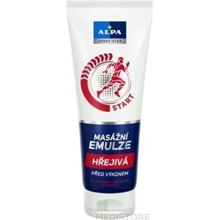 ALPA SportStar EMULSION HEATING MASSAGE 1×210 ml, începe - înainte de exerciții