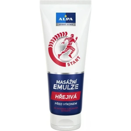 ALPA SportStar EMULSION HEATING MASSAGE 1×210 ml, începe - înainte de exerciții