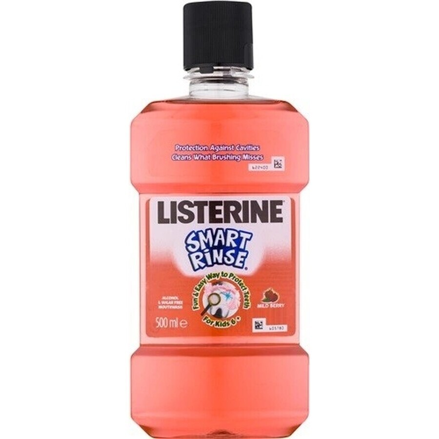 LISTERINE® SMART RINSE™ Bacău colutorio 1×500 ml, agua bucal.