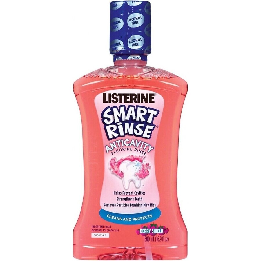 LISTERINE® SMART RINSE™ Bacău colutorio 1×500 ml, agua bucal.