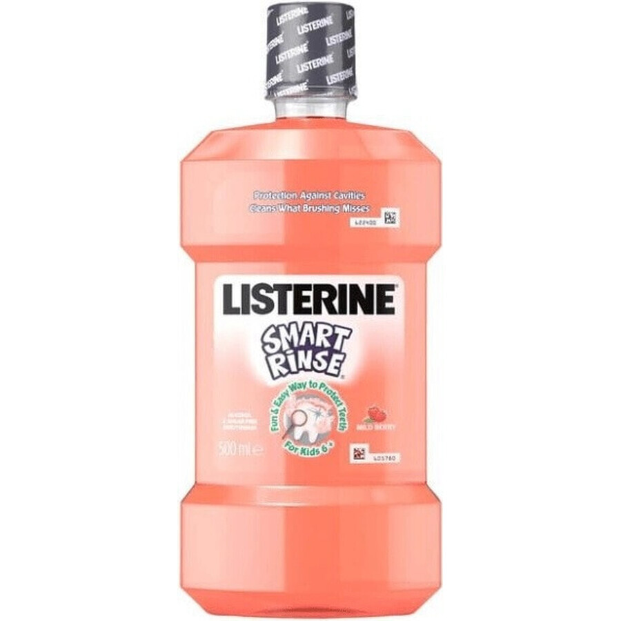 LISTERINE® SMART RINSE™ Bacău colutorio 1×500 ml, agua bucal.