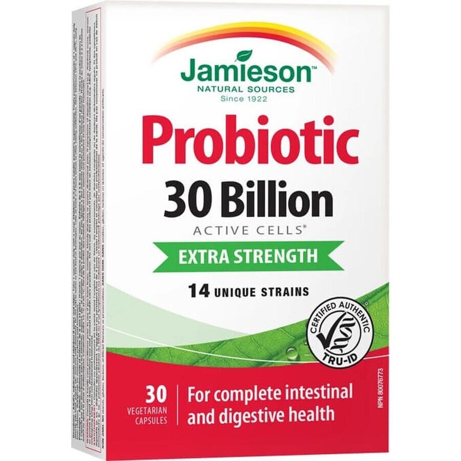 JAMIESON PROBIOTIC PROBIOTIC 30 BILLION 1×30 cps, bacteriecultuurmengsel