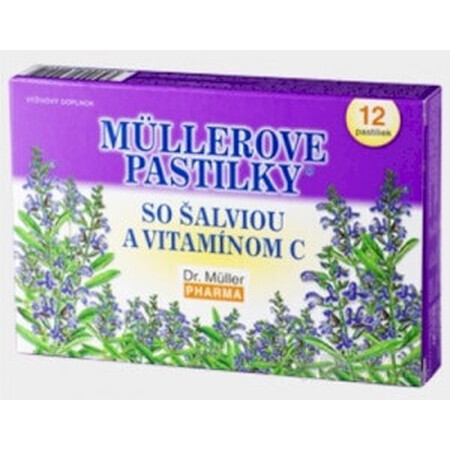 PASTILLAS MÜLLER CON SALVIA Y VIT. C 1×12 uds, para resfriados