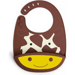 Zoo silicon bib Giraffe 6m+ 1×1 buc, bib