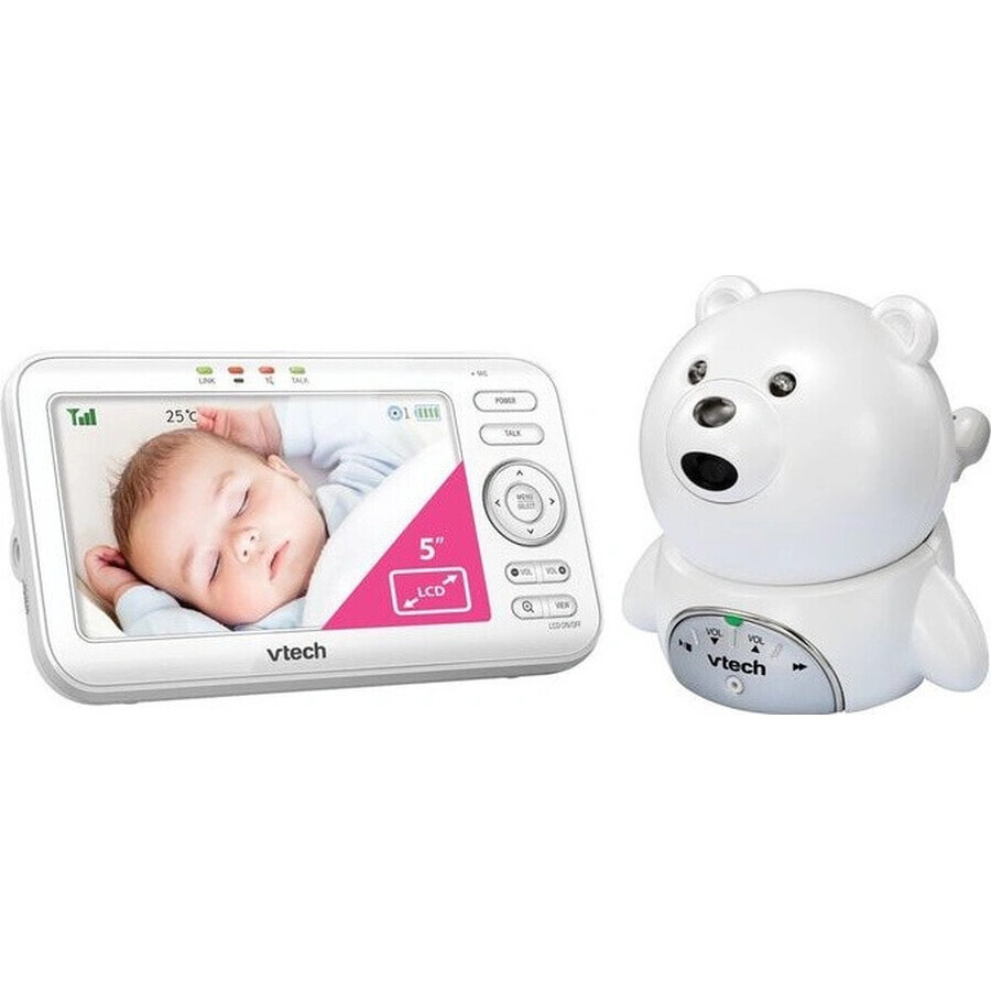 VTECH BM5150-BEAR, video niñera con pantalla de 5" 1×1pcs, niñera