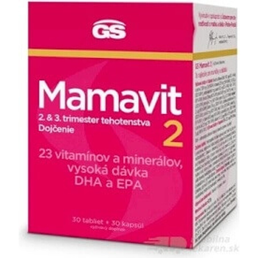 GS Mamavit 2 Sarcina și alăptarea 1×60 cps, supliment alimentar