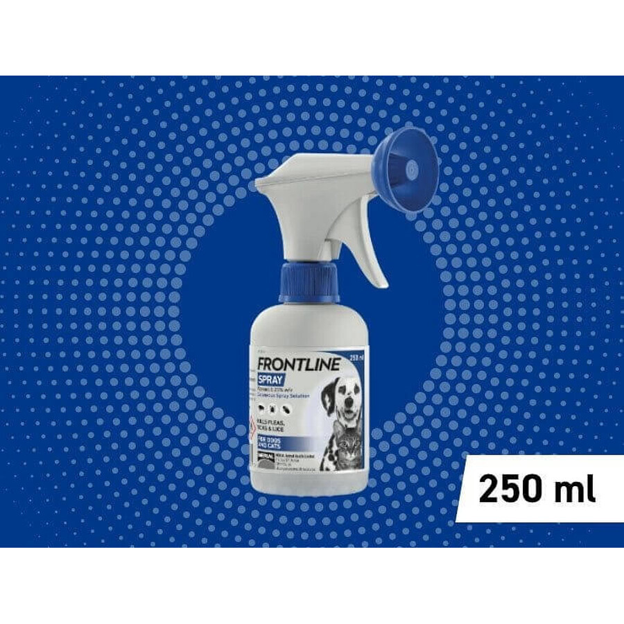 FRONTLINE SPRAY 2,5 mg/ml - 250 ml 1x250 ml, preparado antiparasitario