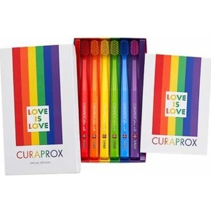 CURAPROX CS 5460 ultra soft, Rainbow edition 1×6 pcs, brosse à dents