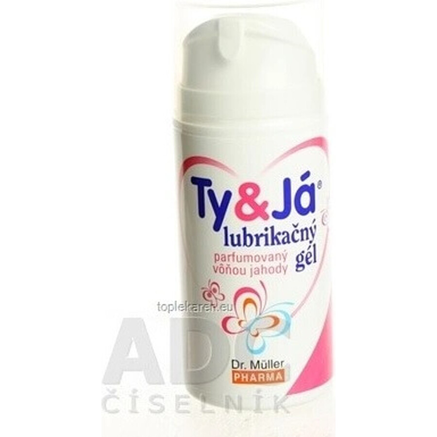 Dr. Müller TY&JÁ TY&JÁ LUBRICANTE GEL LUBRICANTE PERFUMADO 1×100 ml, sabor fresa