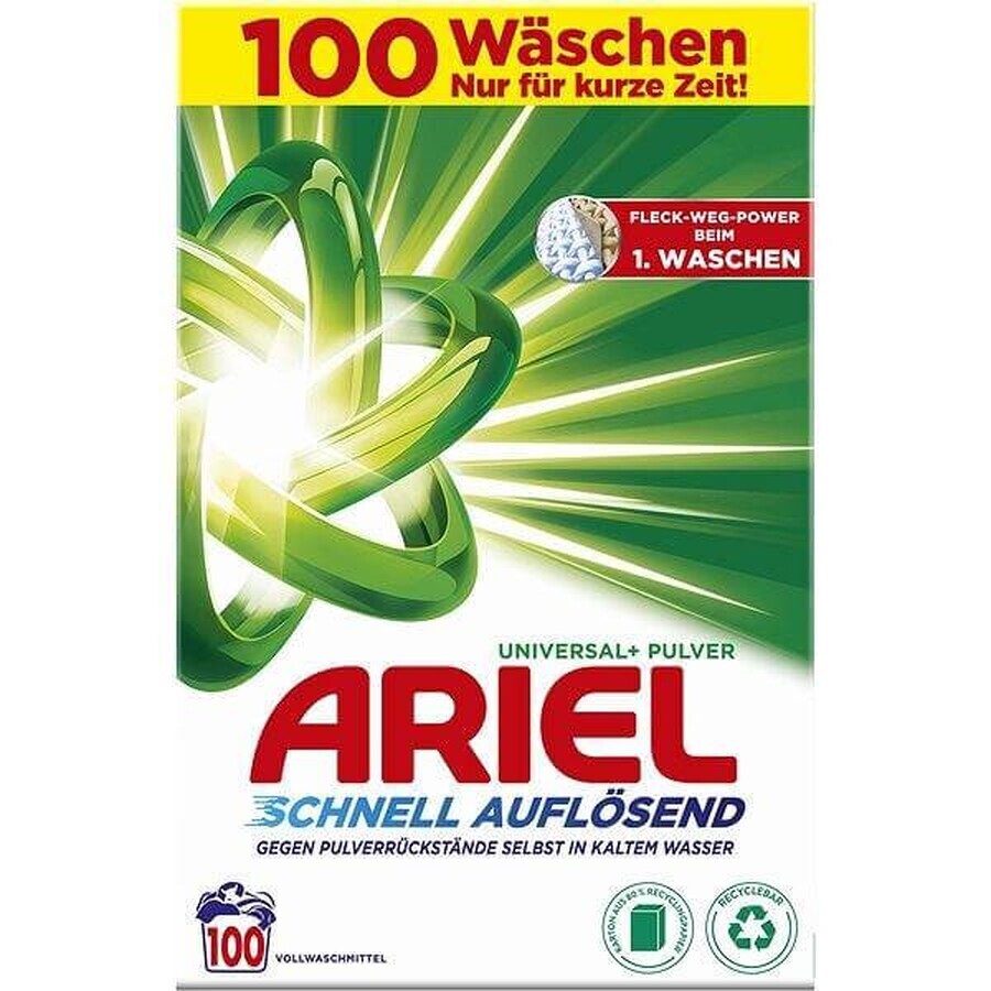 Ariel Powder 6 kg / 100PD Universal+ 1×6 kg, Waschpulver