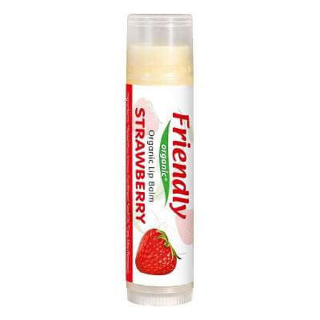 Strawberry lip balm, Friendly Organic