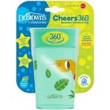 Dr.BROWN'S CHEERS CHEERS JUNGLE 300 ml 1×1, turquesa, 9m+