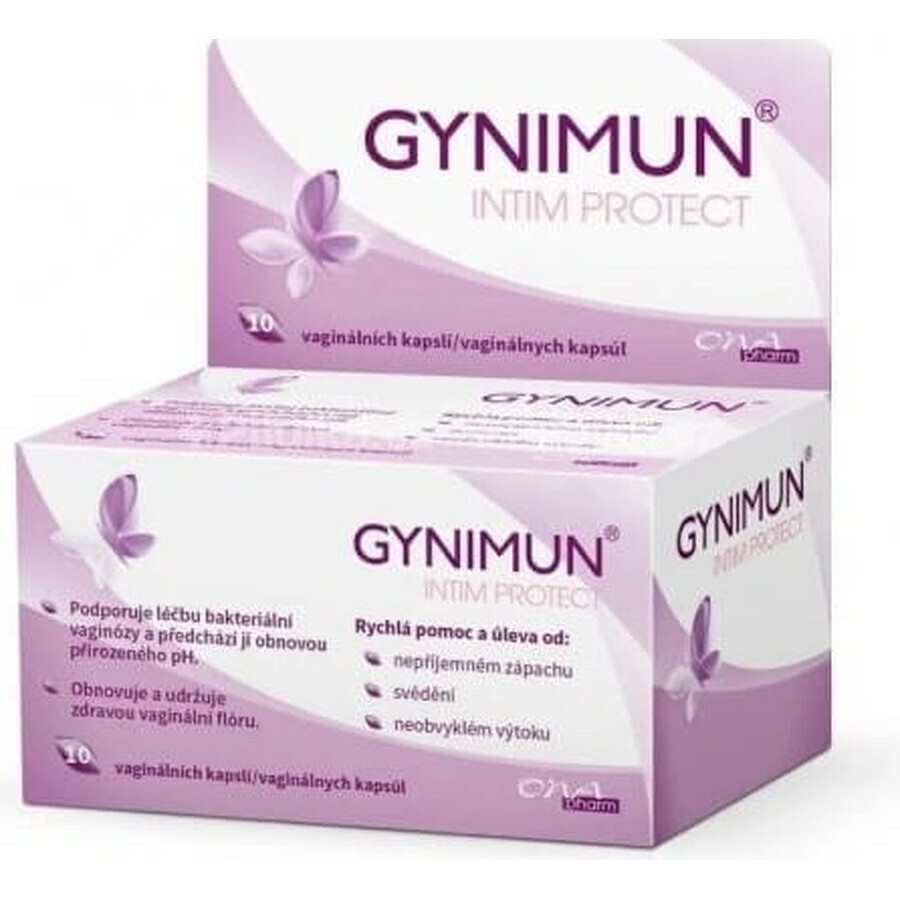 GYNIMUN INTIMTIM CARE 1×10 cps, cápsula vaginal