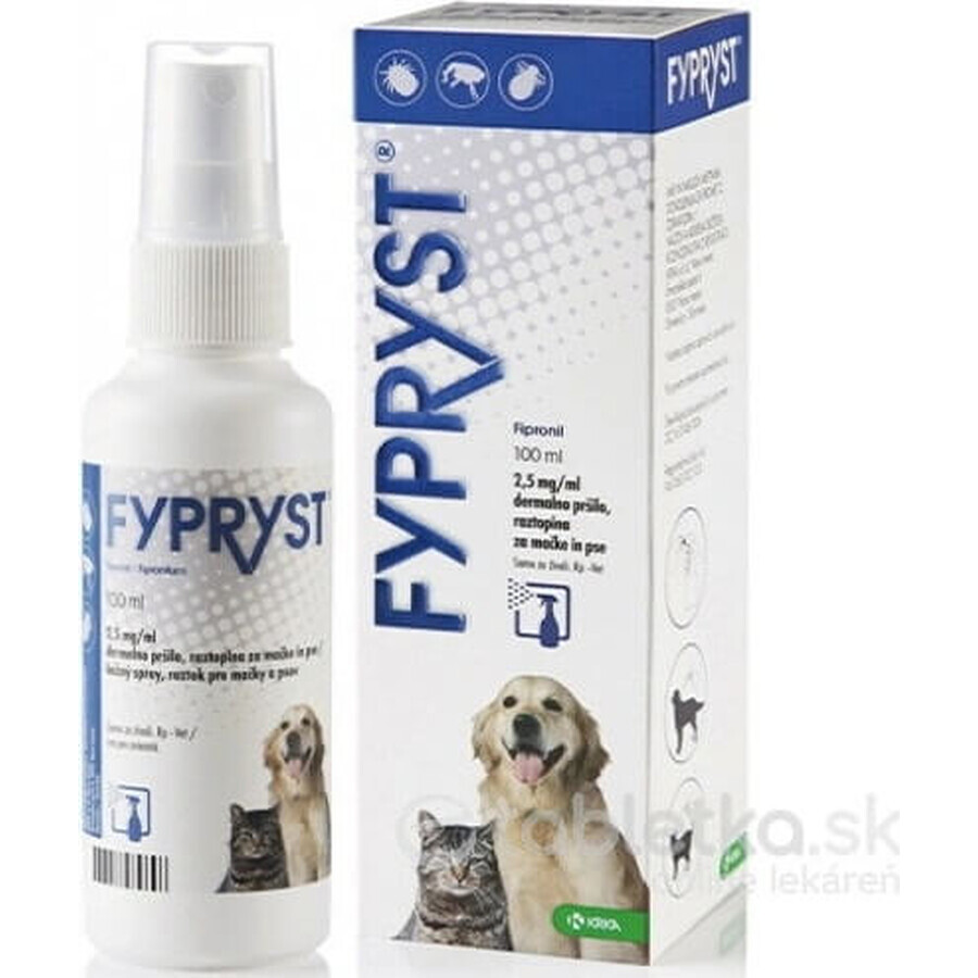 FYPRYST 2,5 mg/ml 1×100 ml, spray antipuces