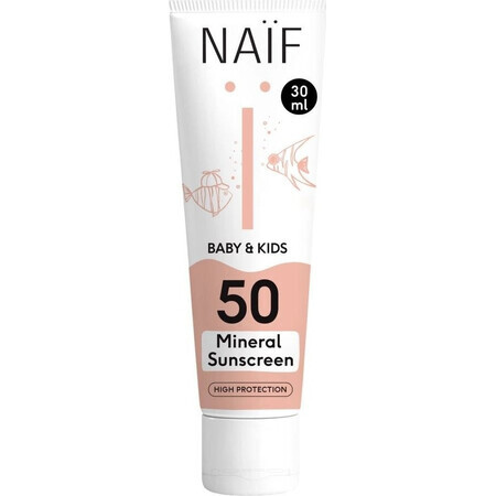 NAÏF Protective Sunscreen SPF 50 for Children and Babies 1×30 ml, sun protection