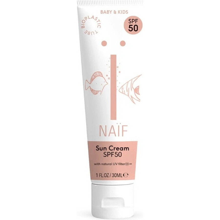 NAÏF Protective Sunscreen SPF 50 for Children and Babies 1×30 ml, sun protection