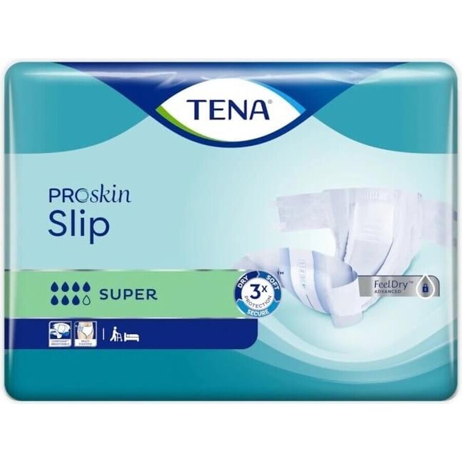 TENA Super S Braguitas 1×30 unidades, braguitas para pañales