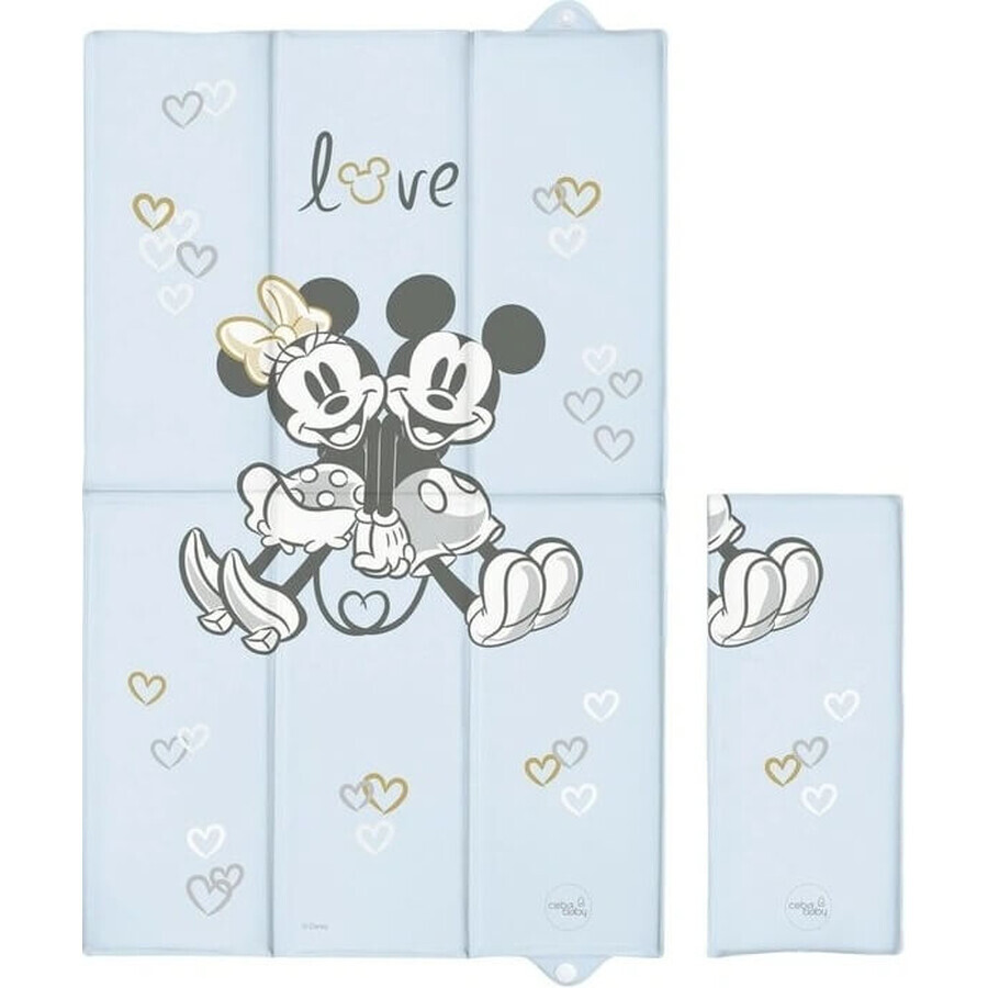 CEBA Alfombra de viaje (50x80) Disney Minnie & Mickey Azul 1×1 ud.