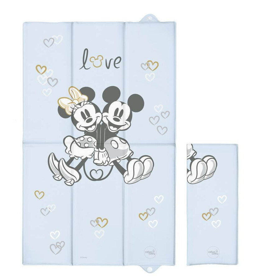 CEBA Alfombra de viaje (50x80) Disney Minnie & Mickey Azul 1×1 ud.