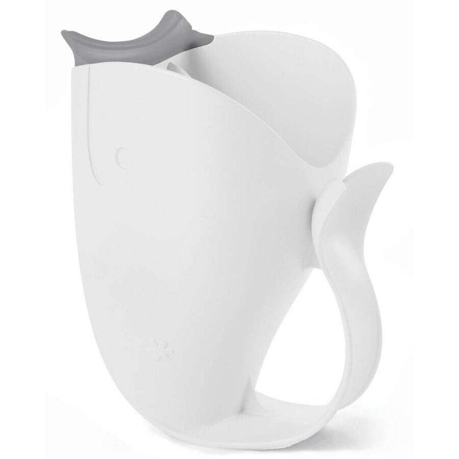 SKIP HOP Moby vaso enjuague champú blanco 1×1 ud, vaso enjuague champú