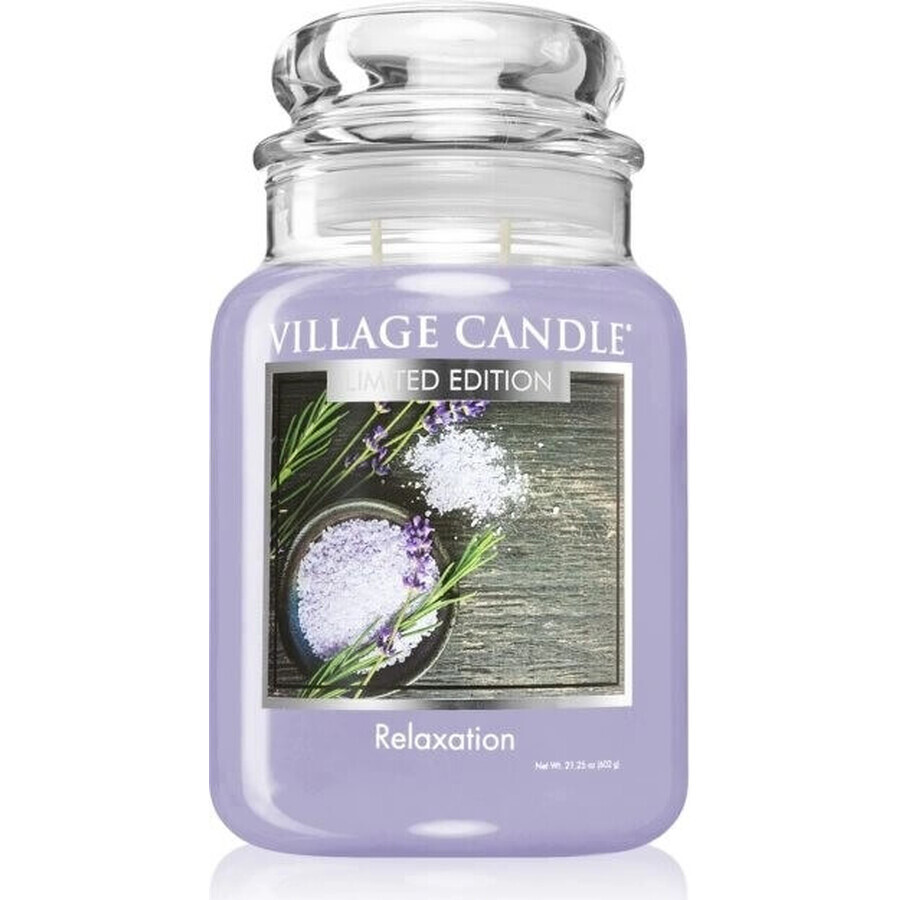 Village Candle Candela profumata in vetro - Relax - Relax, grande 1×1 pz.