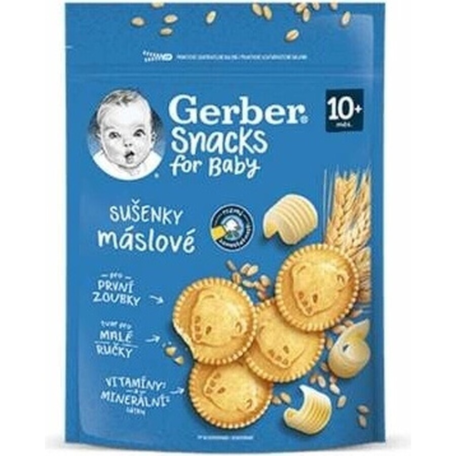 Gerber Snacks for Baby Boterkoekjes 1x180 g, koekjes (vanaf 10 maanden)