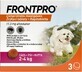 FRONTPRO&#174; comprimidos masticables antiparasitarios para perros (2-4 kg) 1&#215;3 tbl, comprimidos antiparasitarios