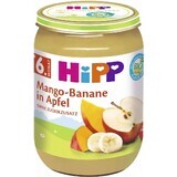 HiPP Biologische appels met mango en bananen 1×190 g, fruitsnack voor kinderen