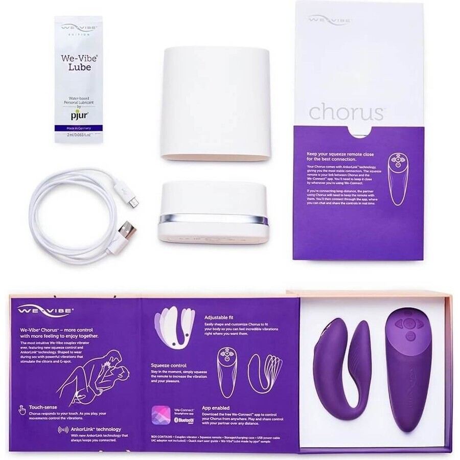 We-Vibe Vibrator CHORUS Vibrator lila CHORUS 1×1 Stück, Vibrator