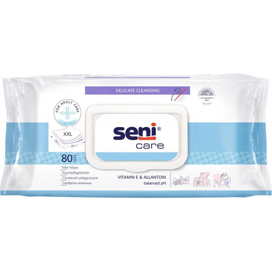 Seni Care Wet Wipes 1×80 uds, toallitas húmedas