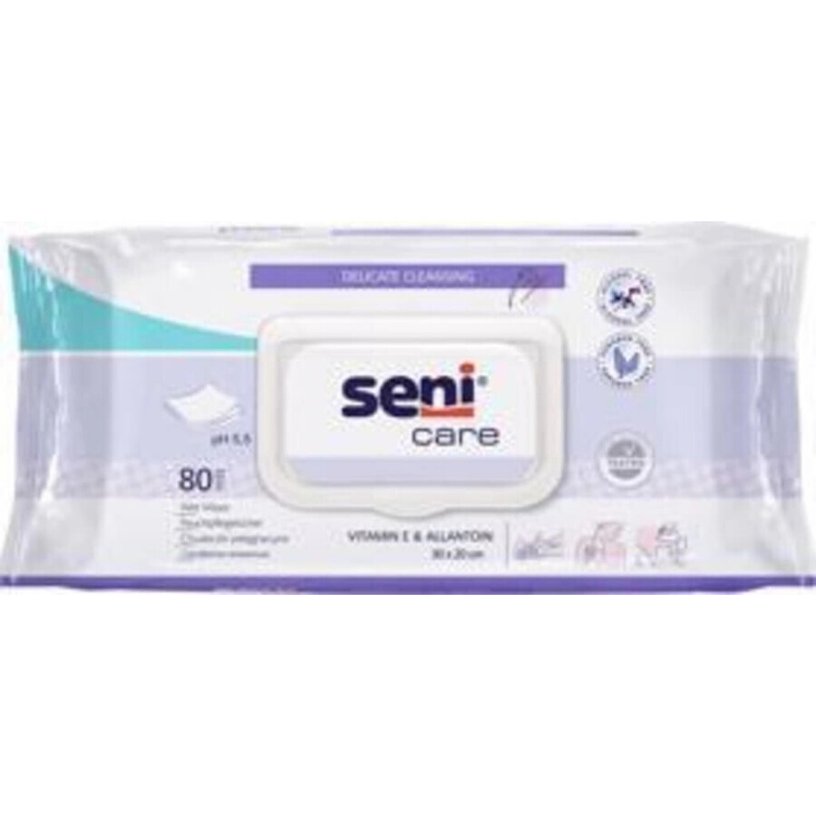 Seni Care Wet Wipes 1×80 uds, toallitas húmedas