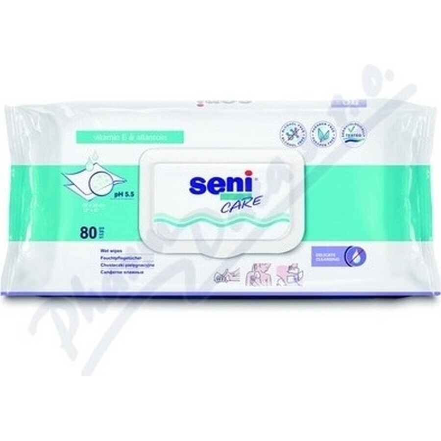 Seni Care Wet Wipes 1×80 uds, toallitas húmedas